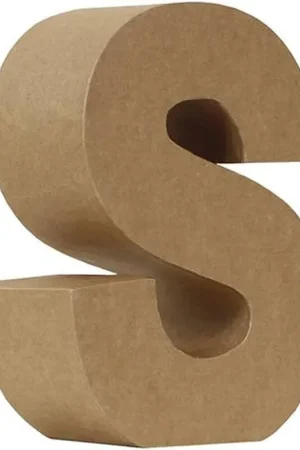 Compra Ahora LETRA PAPEL MACHÉ "S" 25 CM