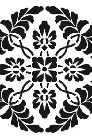 STENCIL CADENCE 25x25 CM MANDALA VEGETAL Mejor Calidad