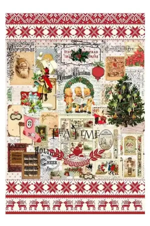 Venta Final PAPEL ARROZ CADENCE Nº244 NAVIDAD TEA TIME 30x41