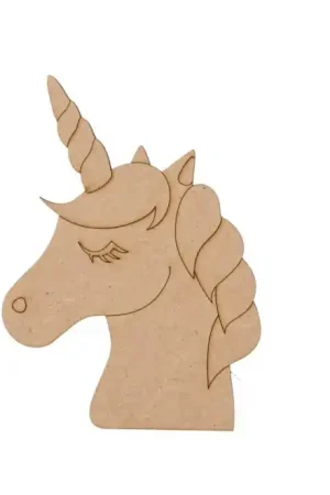 Imprescindible (Must-Have) SILUETA MADERA UNICORNIO 4.4x6x0.3 CM