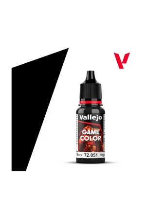 PINTURA VALLEJO GAME 18 ml NEGRO Tendencia