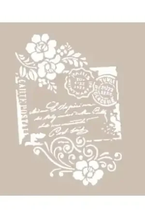 Precio Rebajado STENCIL CADENCE 21x29 CM POSTAL Y ROSAS