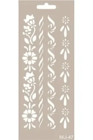 Gran Oferta STENCIL CADENCE 10x25 CM CENEFAS FLORES