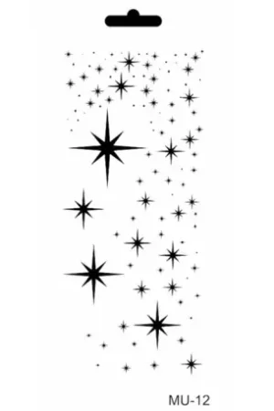 Entrega Rápida STENCIL CADENCE 10x25 CM ESTRELLAS