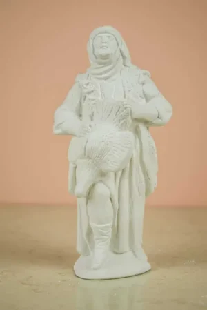 ESCAYOLA, PASTOR CON PAVO 20 CM Más Vendido