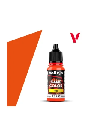 Mayoreo PINTURA VALLEJO GAME FLUO 18 ml NARANJA FLUOR