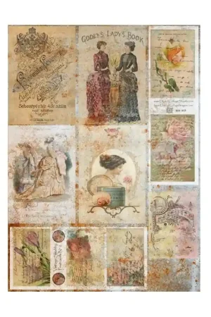 Precio De Oferta PAPEL ARROZ CADENCE Nº324 POSTALES ANTIGUAS 30x41