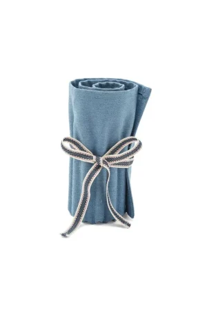 Auténtico PORTALAPICES ENROLLABLE FABRIANO 24 LÁPICES AZUL