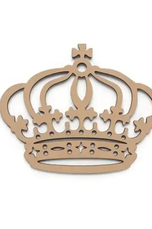 Tendencia SILUETA MADERA CORONA REY 4x3.2x0.3 CM