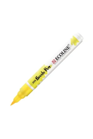 ROTULADOR ECOLINE BRUSH PEN Amarillo Limón 205 Marca Reconocida