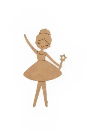 Solo Por Tiempo Limitado SILUETA MADERA BAILARINA 3.3x6x0.3 CM
