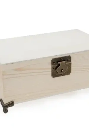 Barato CAJA MADERA JOYERO CON PATAS METÁLICAS 25x15x9.5 CM