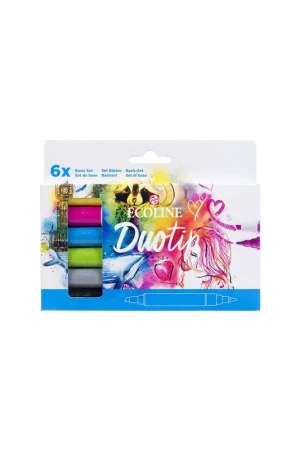 Nueva Colección ROTULADOR ECOLINE DUOTIP ESTUCHE 6 COLORES BASIC