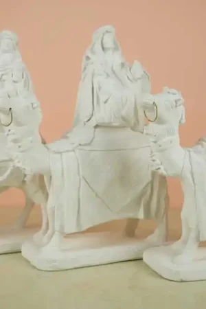 ESCAYOLA, REYES MAGOS EN CAMELLOS Auténtico