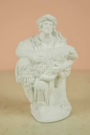 ESCAYOLA, PASTOR ARRODILLADO CON BORREGO 15 CM Oferta Especial