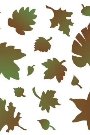 STENCIL ACRILEX 13x13 CM HOJAS Precio Bajo