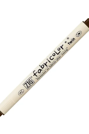 ROTULADOR TELA ZIG TWIN MARRÓN OSCURO Mejor Precio