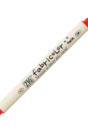 Últimas Unidades ROTULADOR TELA ZIG TWIN ROJO