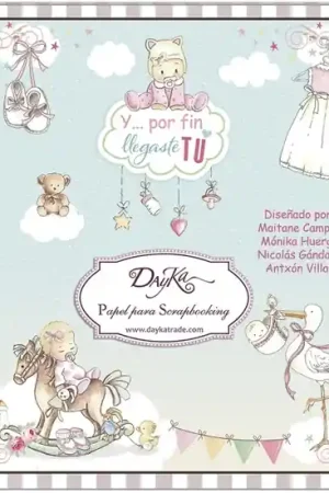 Oferta PAPEL SCRAP DAYKA BLOC 20x20 SCP-1019 BEBÉ NIÑA Y POR FIN LLEGASTE TÚ