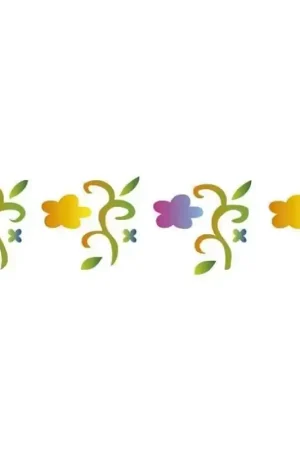 Compra Ahora STENCIL ACRILEX 16x3 CM FLORES DEL CAMPO