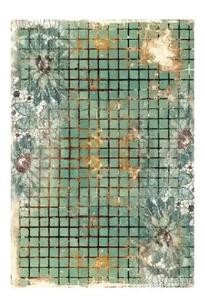 Popular PAPEL ARROZ CADENCE Nº553 TESELAS VERDES 30x41