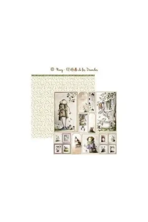 PAPEL SCRAP EL ALTILLO DE LOS DUENDES, OTRO AÑO MÁGICO 009 Súper Precio