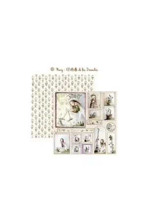 PAPEL SCRAP EL ALTILLO DE LOS DUENDES, OTRO AÑO MÁGICO 006 Artesanal