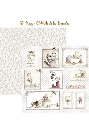 PAPEL SCRAP EL ALTILLO DE LOS DUENDES, LA ILUSIÓN DE LA ESPERA 007 Súper Precio