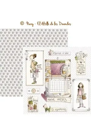 PAPEL SCRAP EL ALTILLO DE LOS DUENDES, LA ILUSIÓN DE LA ESPERA 001 Últimas Unidades