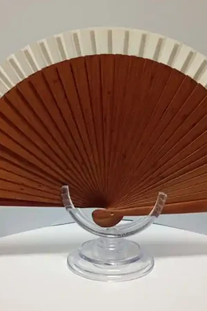 ABANICO MADERA PERAL 21 CM VARILLA LARGA Solo Hoy