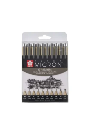 Directo De Fábrica ROTULADOR SAKURA PIGMA MICRON 10 UDS 003 AL 12