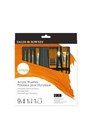 Oferta Flash SET 10 PINCELES DALER ROWNEY SIMPLY ACRILICO