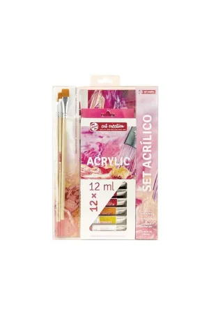 SET ACRILICO TALENS ART CREATION PINTURA+PINCEL+PA Envío Gratis