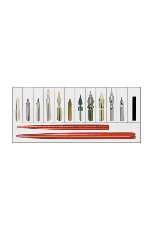 SET CALIGRAFÍA STANDARDGRAPH 2 MANGOS 11 PLUMILLAS Envío Exprés