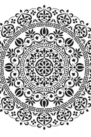STENCIL CADENCE 45x45 CM MANDALA GRANDE Solo Hoy
