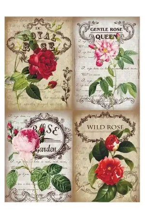 Mejor Precio PAPEL ARROZ CADENCE Nº277 WILD ROSE 30x41