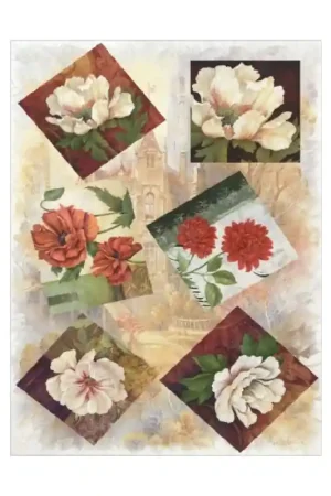 Profesional PAPEL ARROZ CADENCE Nº070 FLORES PINTADAS 30x41