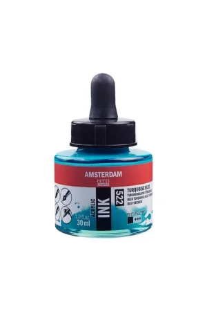 TINTA AMSTERDAM 30ML AZUL TURQUESA 522 No Te Lo Pierdas