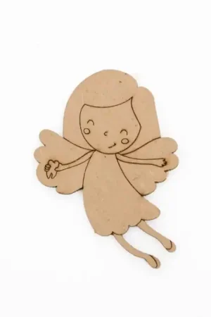 Popular SILUETA MADERA HADA DE LOS DIENTES 6.5x4.8x0.3 CM