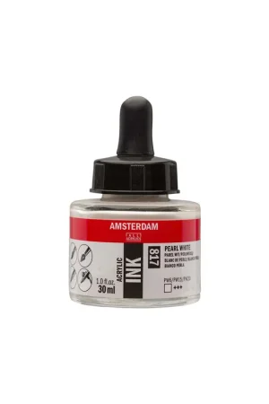 TINTA AMSTERDAM 30ML BLANCO PERLA 817 Oferta De Temporada