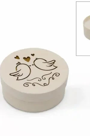 Entrega Rápida CAJA MADERA DE BALSA PALOMA 8x3 CM