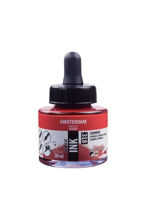 TINTA AMSTERDAM 30ML CARMIN 318 Lujoso