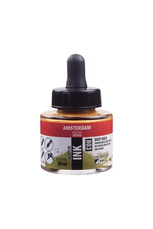 Mejor Calidad TINTA AMSTERDAM 30ML ORO OSCURO 803