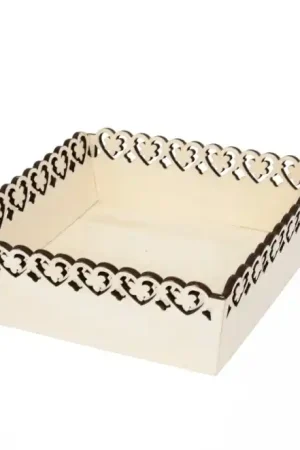 Descuento CESTA MADERA ENREJADA 21.5x21.5x7.5 CM