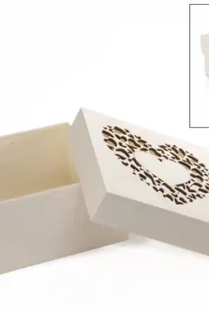 Compra Ahora CAJA MADERA CON CORAZÓN RECORTADO 16x16x8 CM