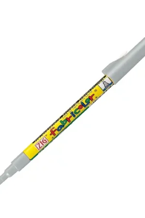 ROTULADOR TELA ZIG FABRICOLOR PLATA Profesional