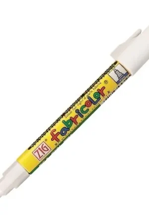 Disponible Ahora ROTULADOR TELA ZIG FABRICOLOR BLANCO