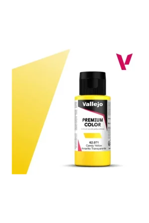 VALLEJO PREMIUM COLOR 60 ml Candy Amarillo Directo De Fábrica