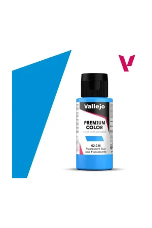 VALLEJO PREMIUM COLOR 60 ml Fluorescente Azul Súper Precio
