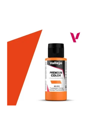 VALLEJO PREMIUM COLOR 60 ml Fluorescente Naranja Imprescindible (Must-Have)